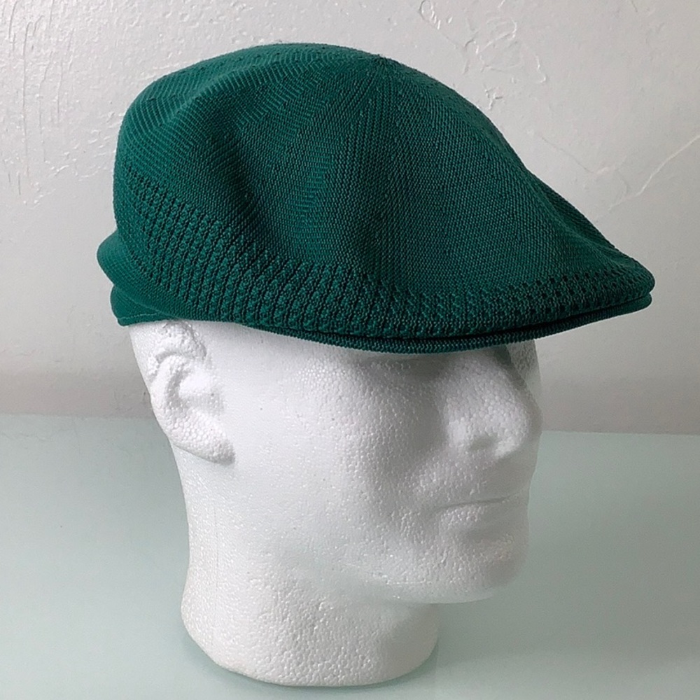 Dobbs Emerald Green knit Made in USA Newsboy hat size Medium EUC